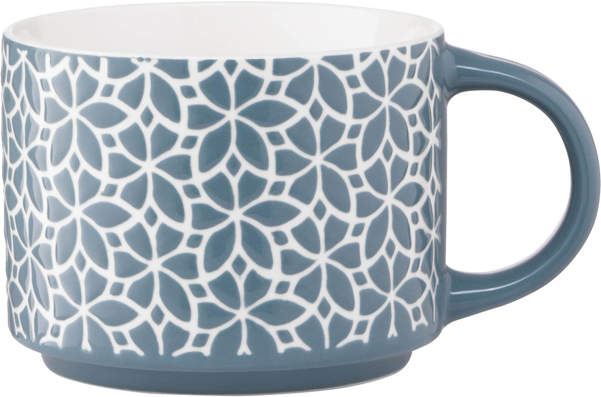 Чашка ARDESTO Weaving D 330 мл Біла (AR3473D)